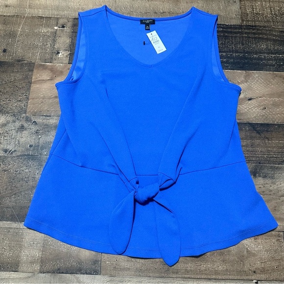Talbots Tops - Talbots Blue Tie Front Tank